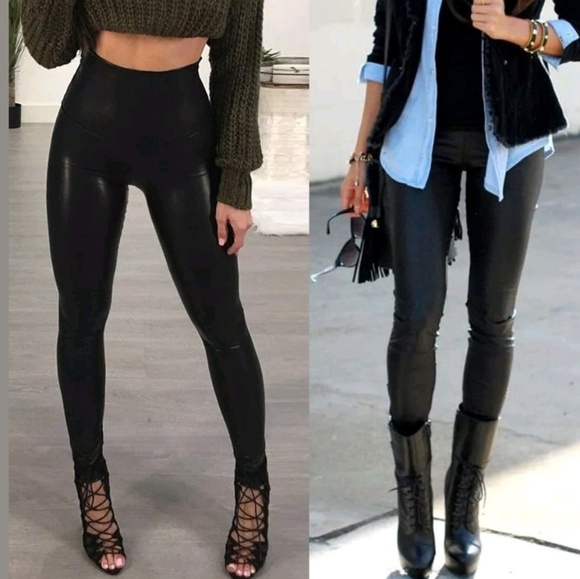 shinestar leather pants